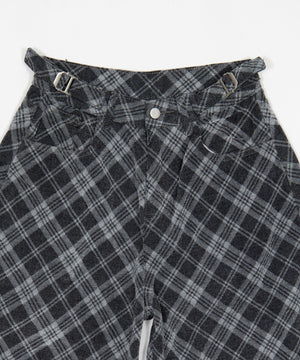 チェックカーブデニム