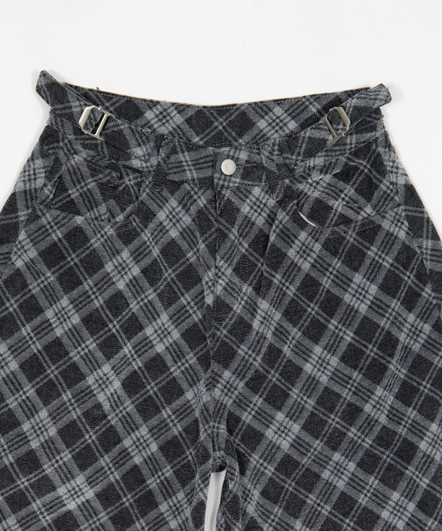 チェックカーブデニム