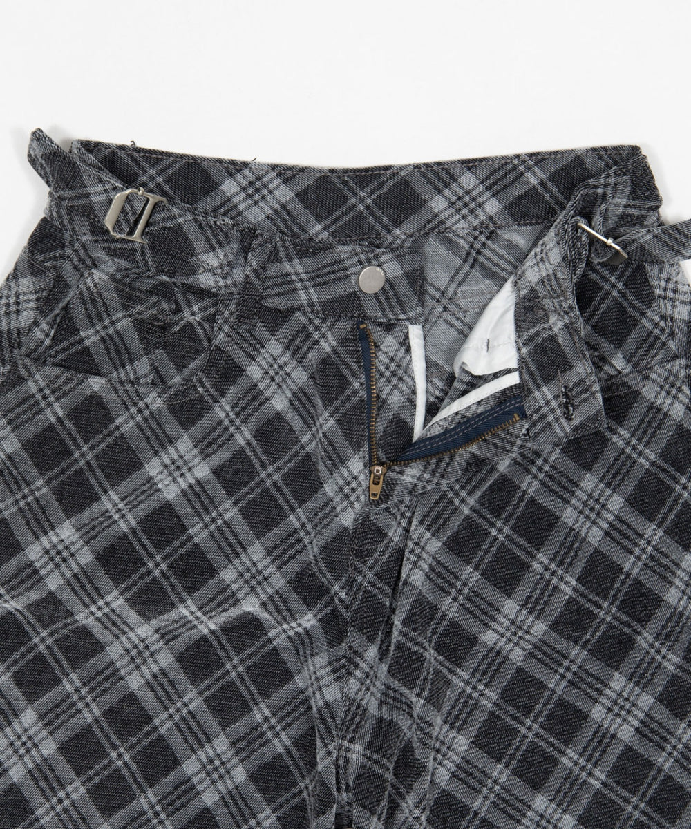 チェックカーブデニム