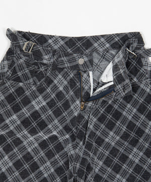 チェックカーブデニム