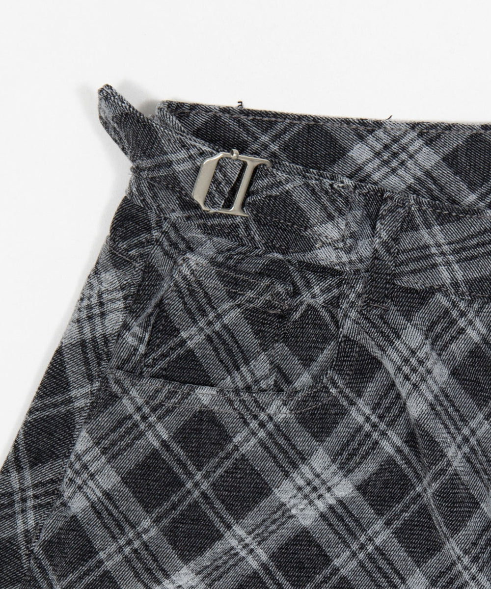 チェックカーブデニム
