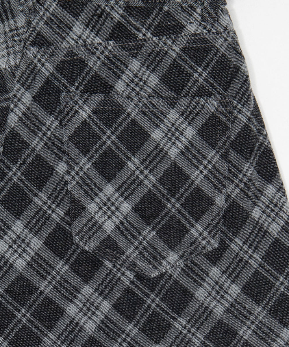 チェックカーブデニム