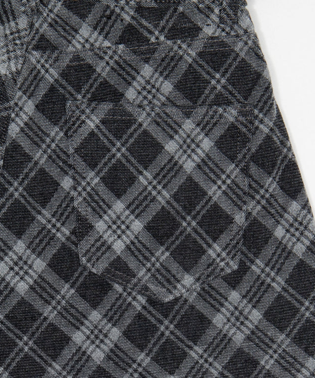 チェックカーブデニム