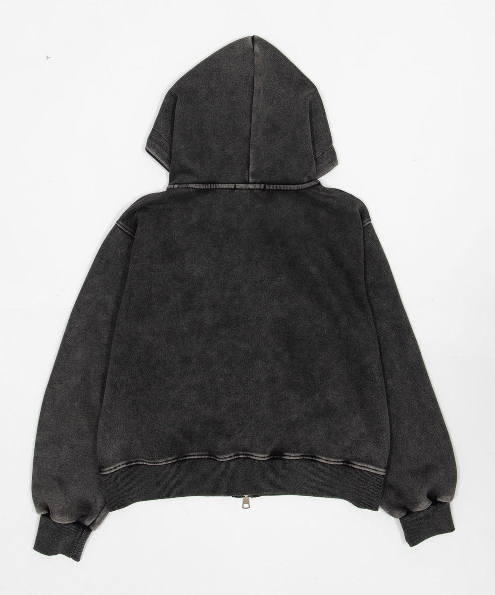 クロスショートジップパーカー