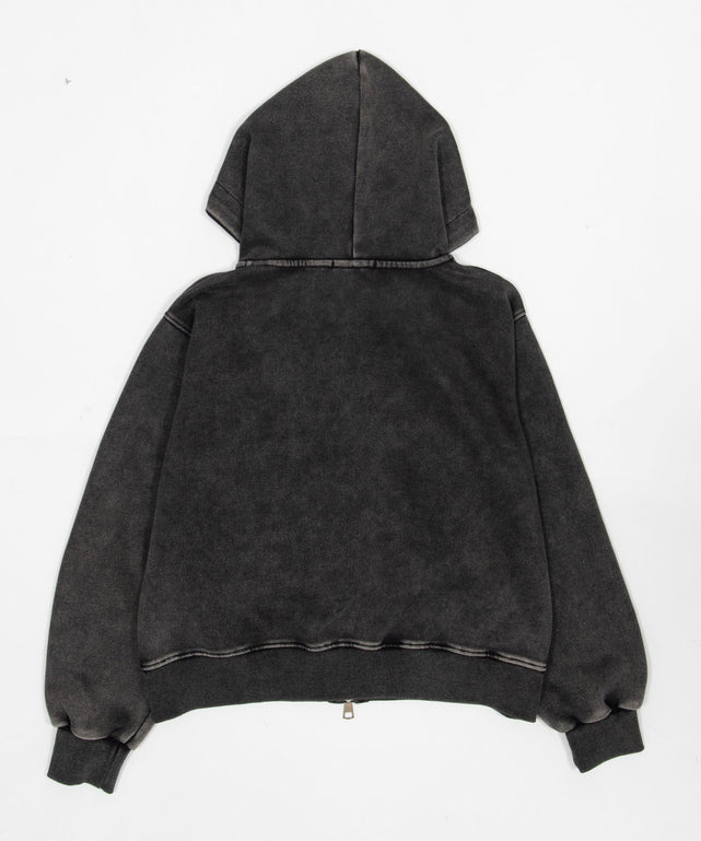 クロスショートジップパーカー