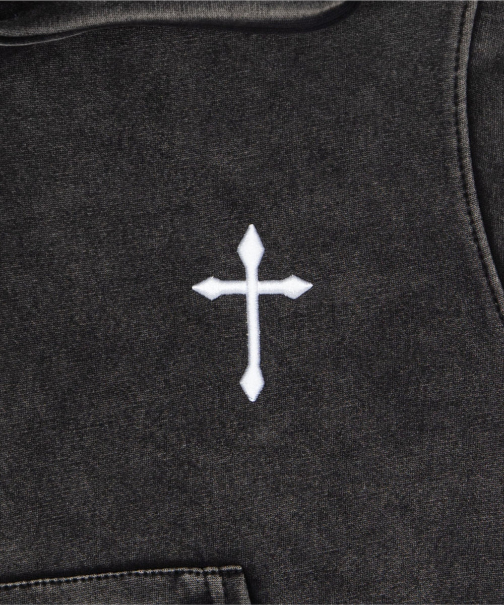 クロスショートジップパーカー