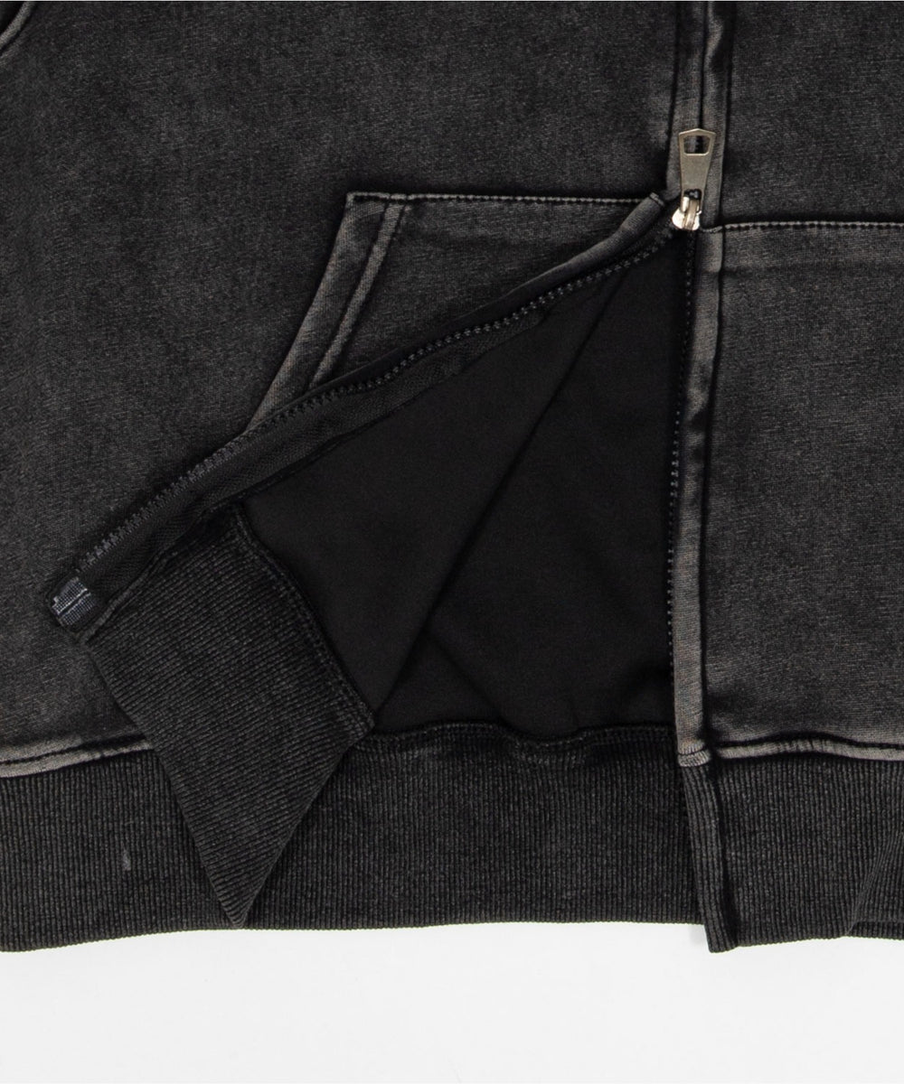 クロスショートジップパーカー