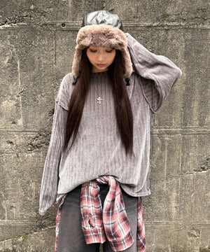 グレー モデル：160㎝ FREE着用