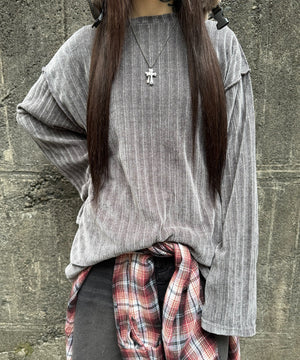 グレー モデル：160㎝ FREE着用