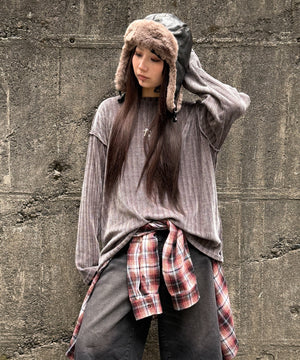 グレー モデル：160㎝ FREE着用