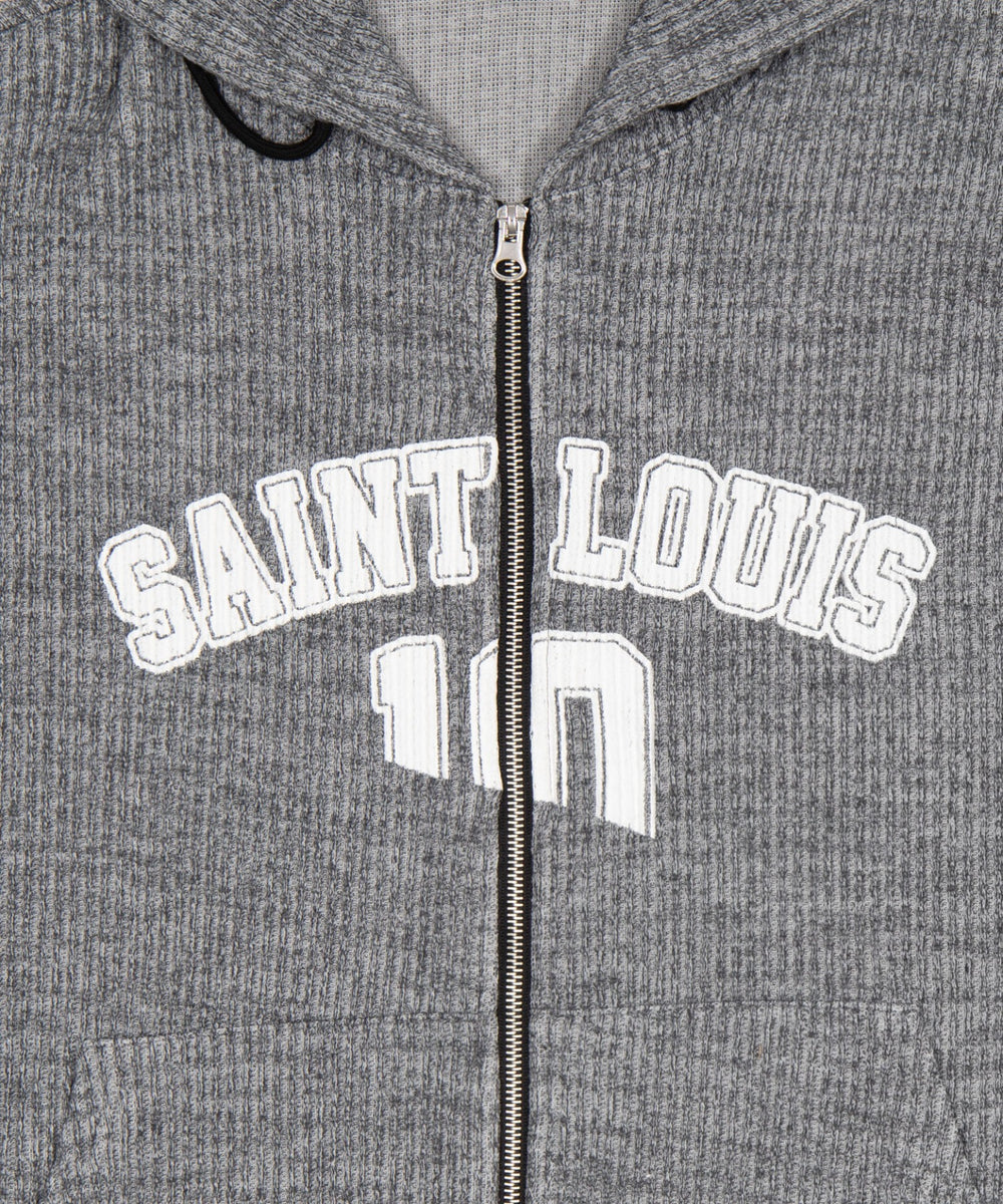 シティロゴニットジップパーカー