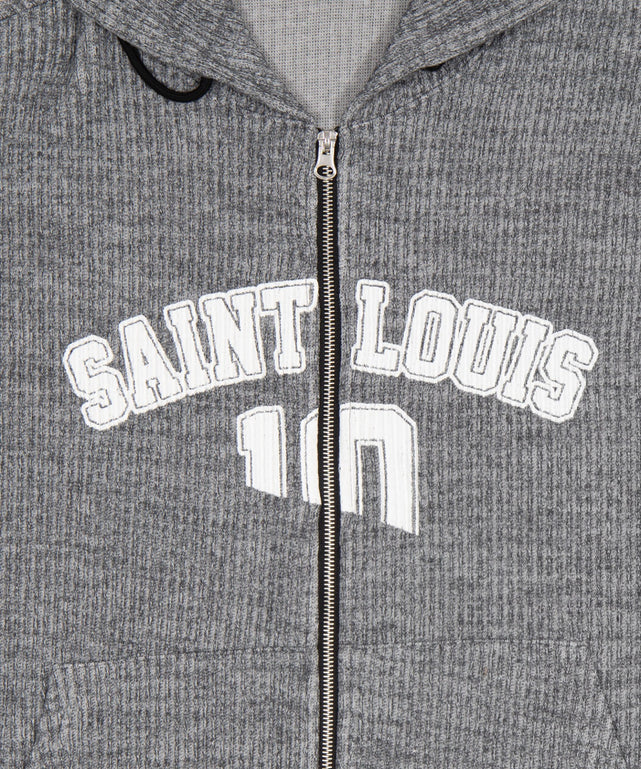 シティロゴニットジップパーカー