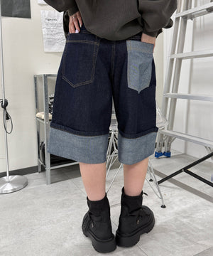 デニムインディゴ モデル：159cm　Sサイズ