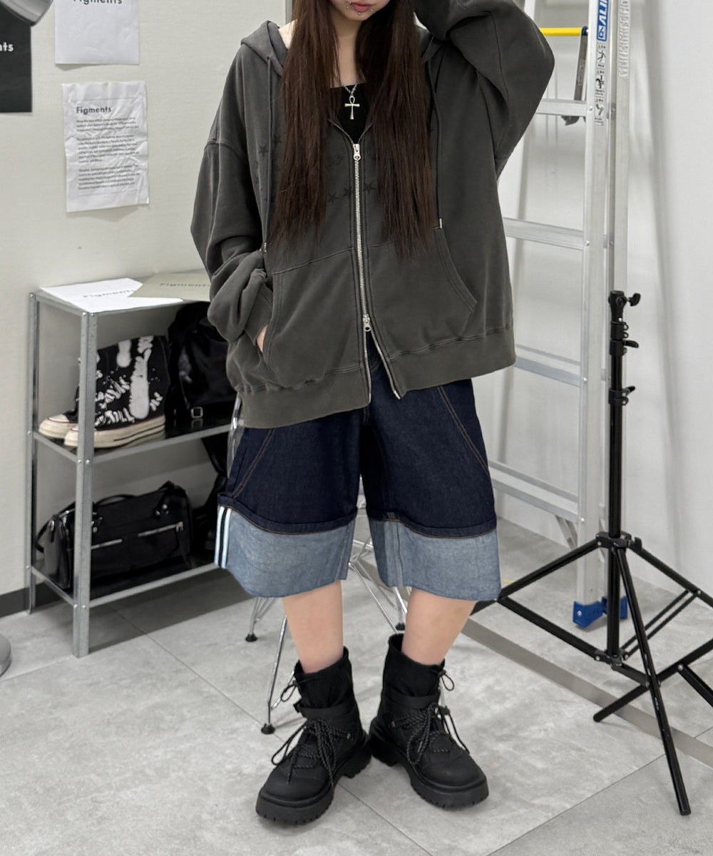 デニムインディゴ モデル：159cm　Sサイズ