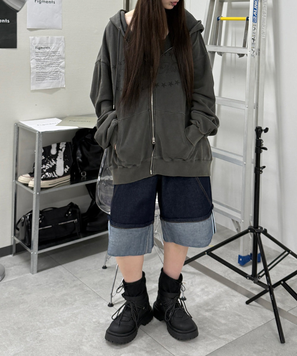 デニムインディゴ モデル：159cm　Sサイズ