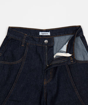 ロールアップデニムハーフパンツ