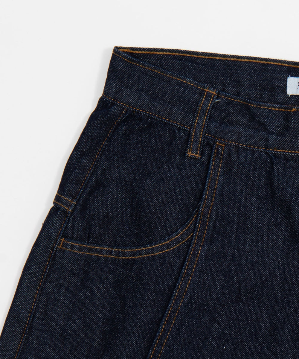 ロールアップデニムハーフパンツ