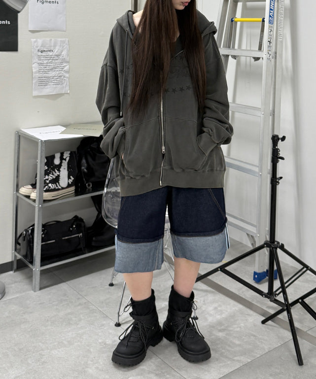 デニムインディゴ モデル：159cm　Sサイズ