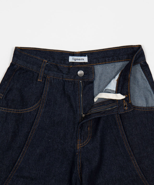 ロールアップデニムハーフパンツ