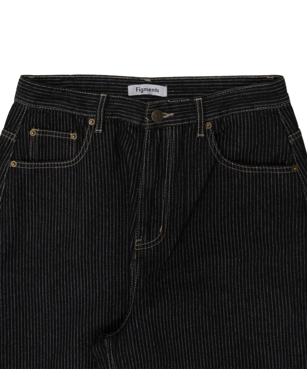 ストライプペインターカーブデニム