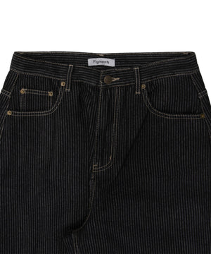 ストライプペインターカーブデニム