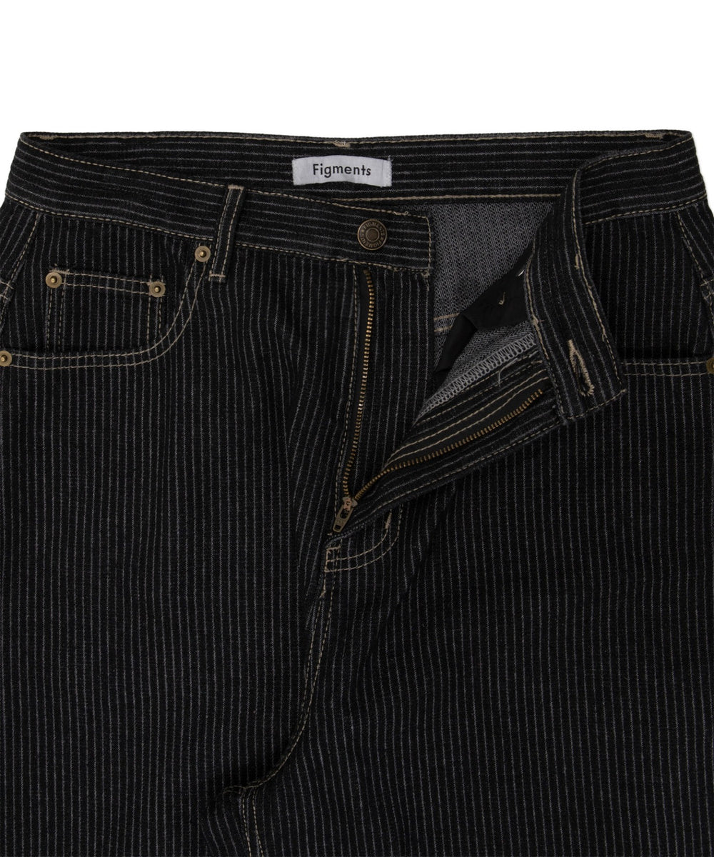 ストライプペインターカーブデニム