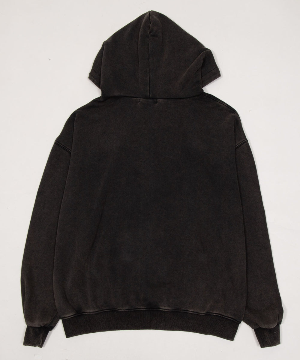 ハードウォッシュ裏毛Wジップパーカー