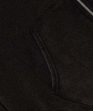 ハードウォッシュ裏毛Wジップパーカー