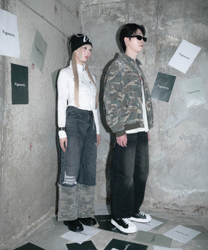 カモフラスイッチバギーデニム