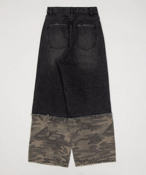 カモフラスイッチバギーデニム