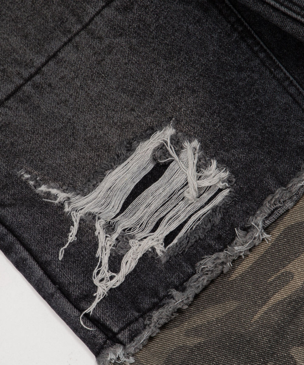 カモフラスイッチバギーデニム