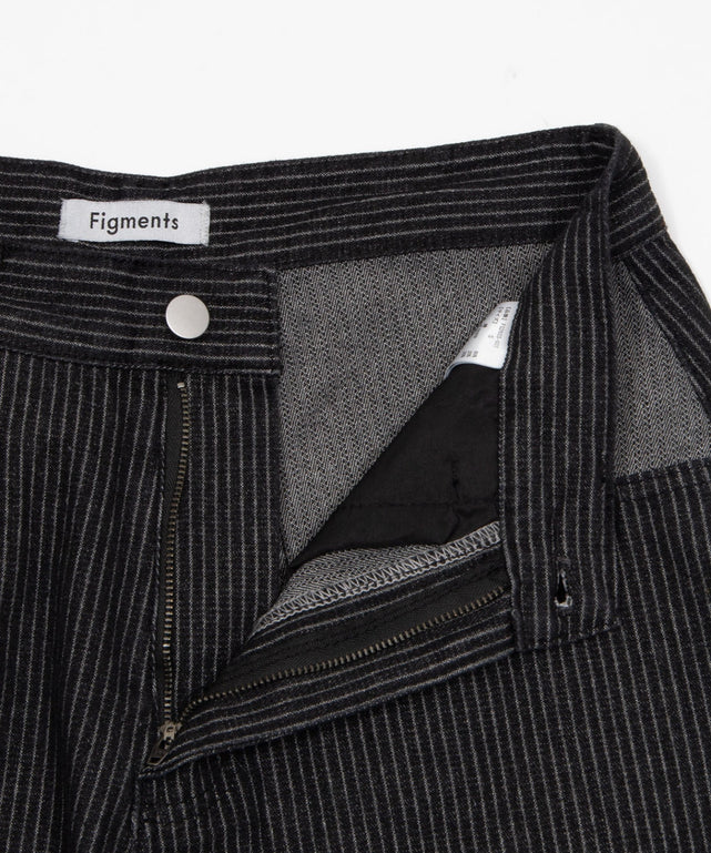 ストライプペインターハーフデニム