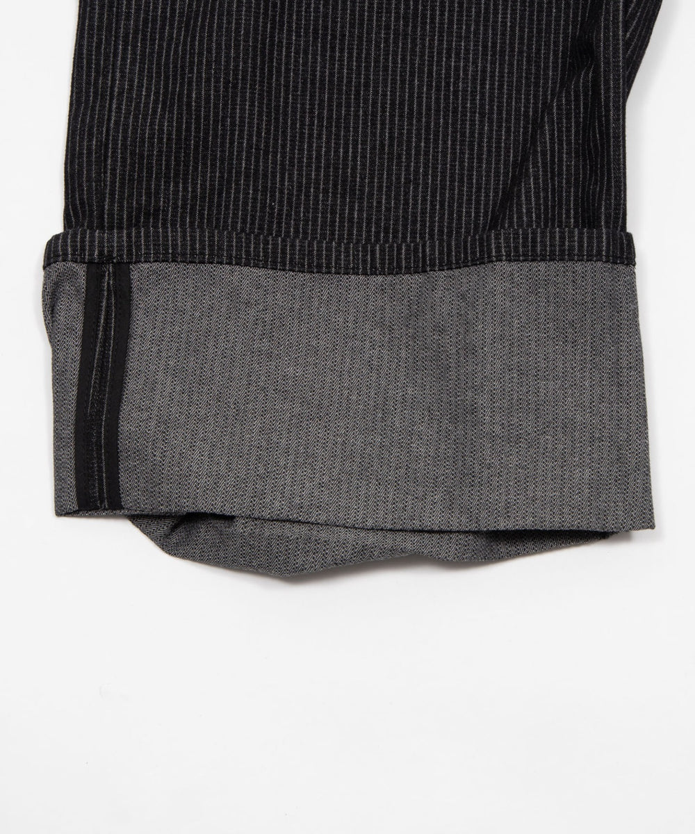 ストライプペインターハーフデニム