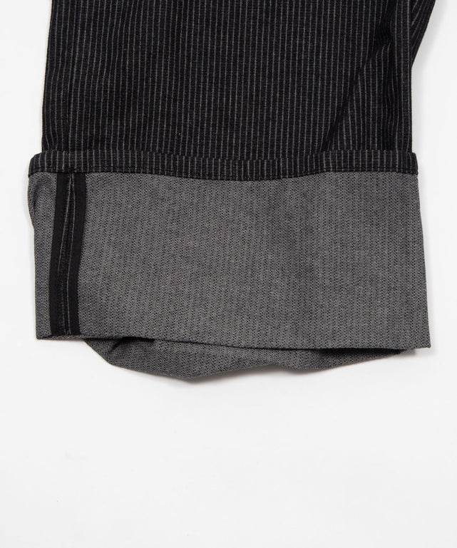 ストライプペインターハーフデニム