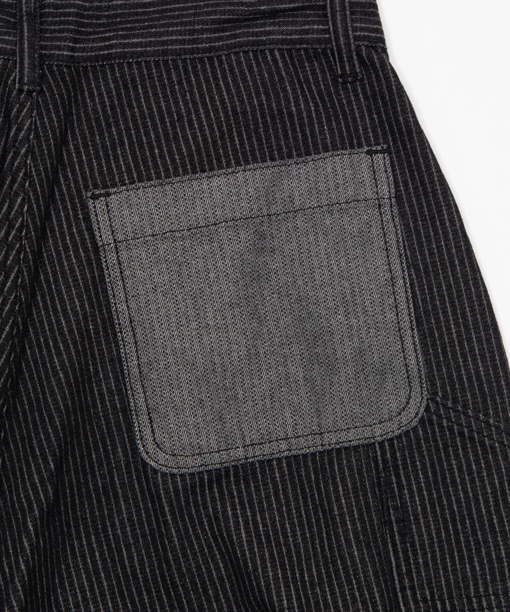 ストライプペインターハーフデニム