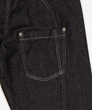 ステッチペインターバギーデニム