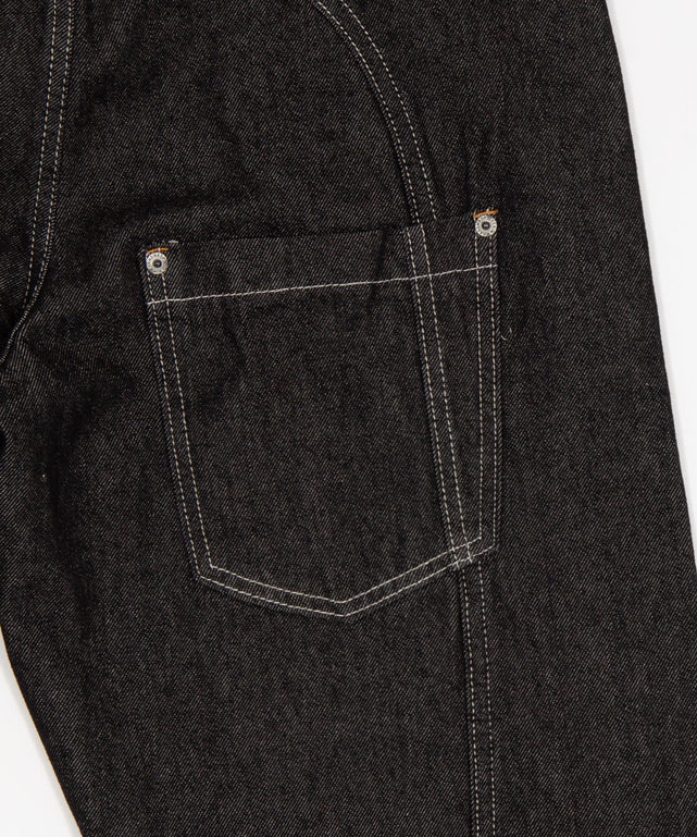 ステッチペインターバギーデニム