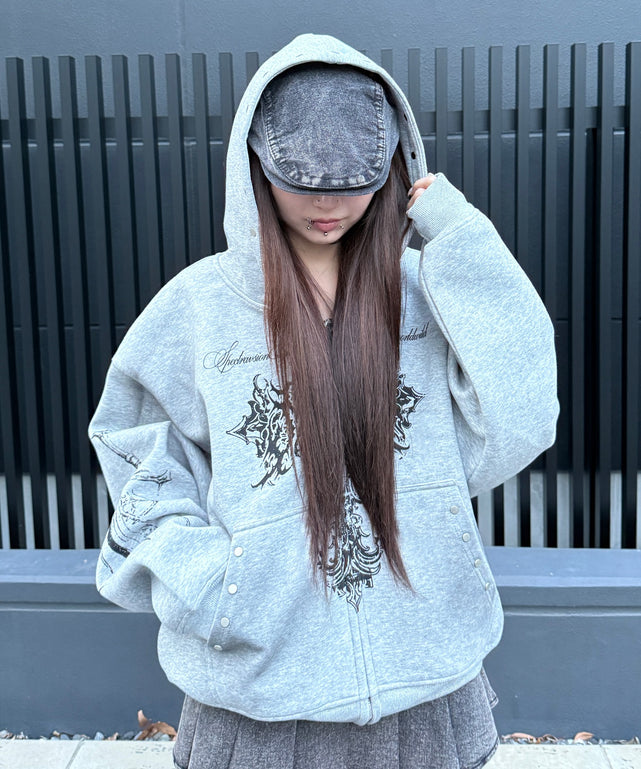 杢グレー モデル：159cm F着用