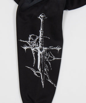 Y2Kゴシッククロスジップパーカー