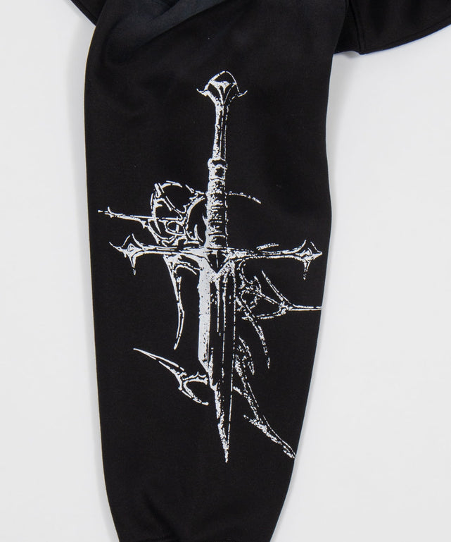 Y2Kゴシッククロスジップパーカー