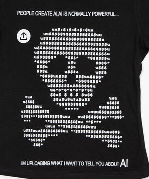 ボーダースカルTシャツ