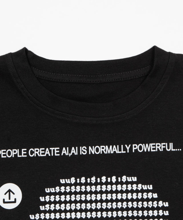 ボーダースカルTシャツ