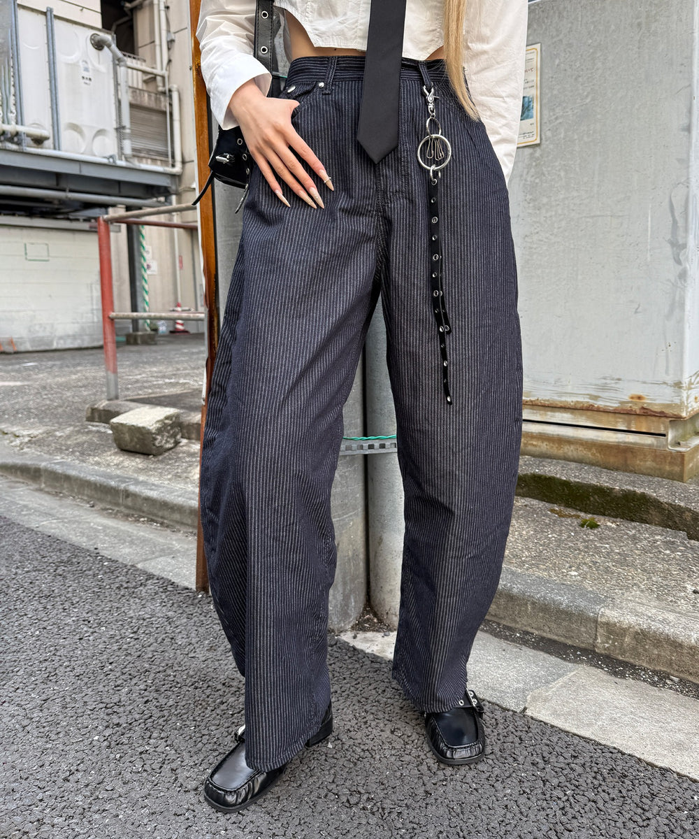 ネイビー サイズ：159cm L着用