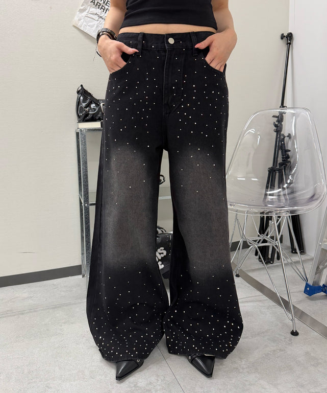 クリスタルバギー/ブラック モデル:168cm L着用