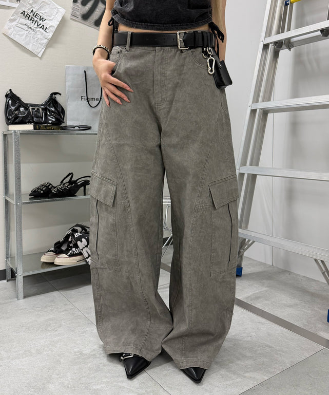ダイングカーゴパンツ/グレー モデル:168cm L着用