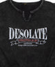サイドギャザーピグメントTシャツ