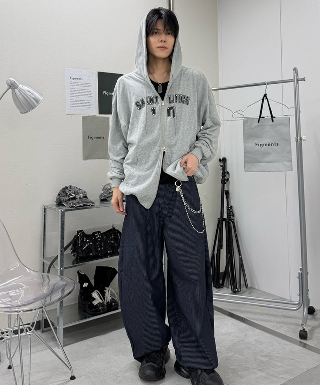 杢グレー モデル:176cm F着用