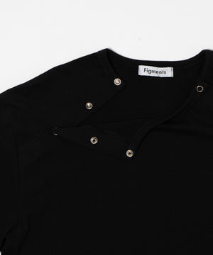 アイレットドットダブルヘンリーTシャツ