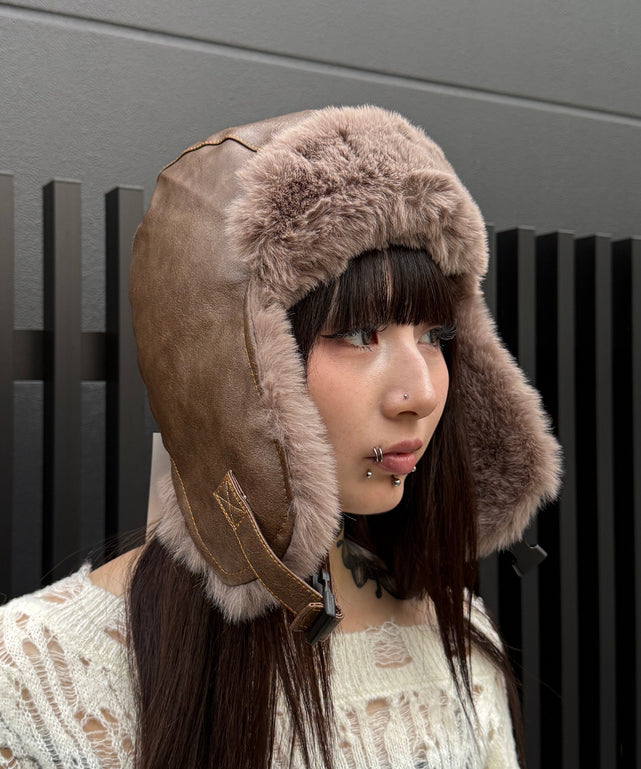 ファー付きキルティングフライトキャップ フェイクスエードフライトキャップ – WEGO ONLINE STORE
