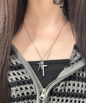 トリプルクロスネックレス